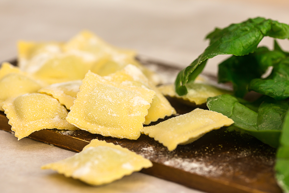 Pasta ripiena prodotta a macchina